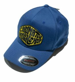 casquette flexfit bleue personnalisée avec patch