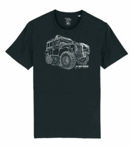 tshirt allroad monster impression textile Land Rover hommage
